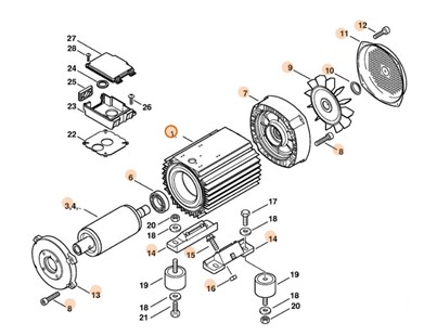 Silnik elektryczny 400 V/50 Hz, Stihl 47526000201
