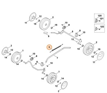 Sprężyna naciągowa, Stihl 63507035105