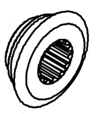 Zębatka przekładni 14T, Orec 80-1260-152-00