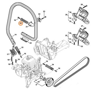 Sprężyna AV, Stihl 42387908302