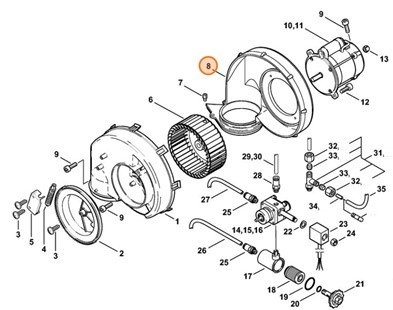 Obudowa wentylatora, Stihl 47525200900