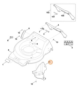 Pokrywa, Stihl 63507060700