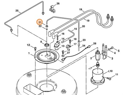 Nakrętka kołpakowa, Stihl 07611120003