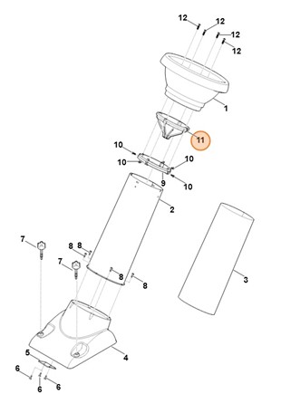 Osłona przed wyrzucanym materiałem, Stihl 60087068400