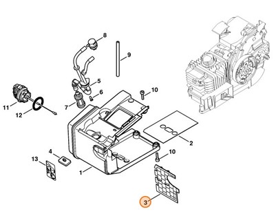 Płyta izolująca, Stihl 11293514000
