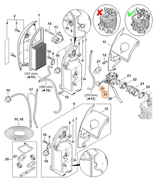 Gaźnik 4282/10, Stihl 42821200610
