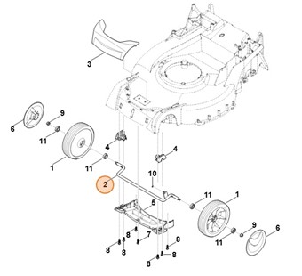 Oś przednia, Stihl 63647002400