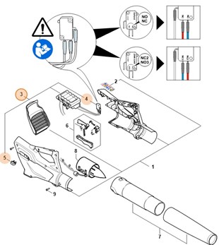 Akumulator z modułem elektronicznym, Stihl 45134006501