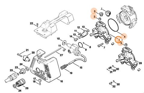 Pokrywa pompy, Stihl 47037000905
