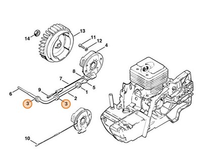 Przeciwdeszczowa tulejka ochronna, Stihl 00009890815