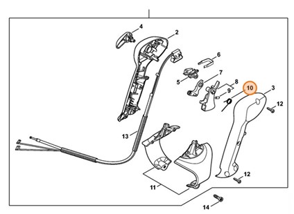 Sprężyna ramieniowa, Stihl 42411824502