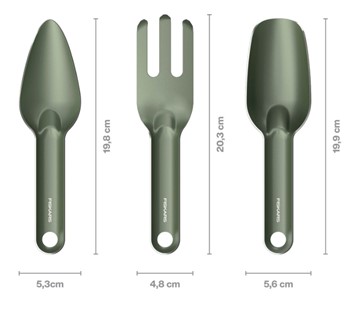 Plant Care Zestaw 3 metalowych narzędzi do sadzenia roślin, Fiskars 1080777