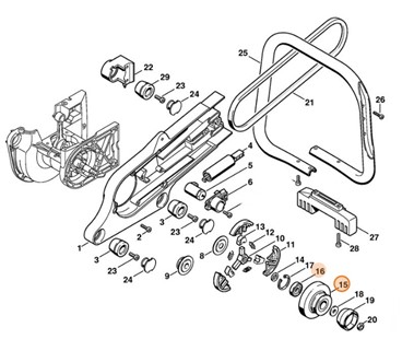Koło pasowe, Stihl 42237002500