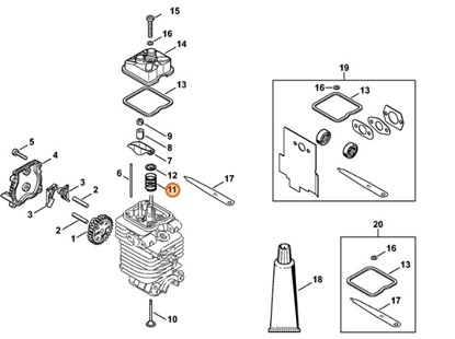 Sprężyna zaworowa, Stihl 41800251600