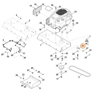 Śruba pierścieniowa M8x30, Stihl 99910031060