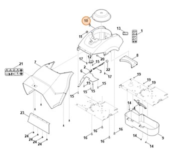 Pokrywa ochronna, Stihl 60127060801