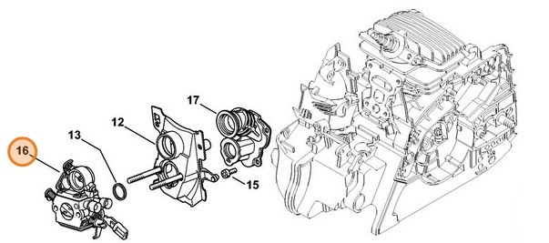 Gaźnik C1Q-S123D, Stihl 11391200607