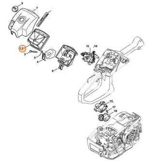 Filtr powietrza, włókninowy, Stihl 11451404401