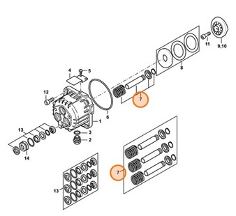 Zestaw tłoka, Stihl 47887607000