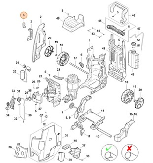Mocowanie kabla, Stihl RE017922400
