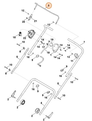Dźwignia włączająca, Stihl 62917640201
