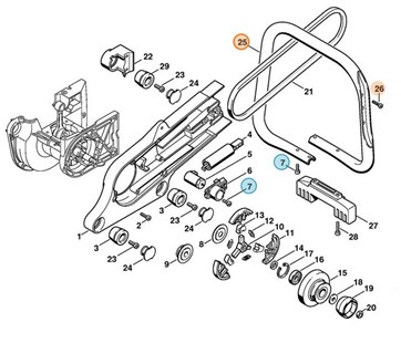 Uchwyt rurowy, Stihl 42237901750