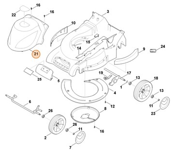 Pokrywa silnika, Stihl 63407065601