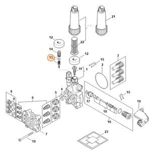 Zawór zwrotny, Stihl 49505100205