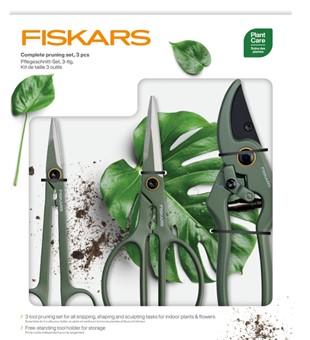 Plant Care Zestaw do pielęgnacji roślin doniczkowych, kwiatów 3 szt, Fiskars 1075317