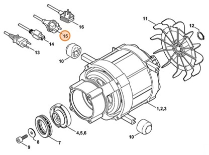 Przewód przyłącza zasilania Europa, Stihl 47754402000