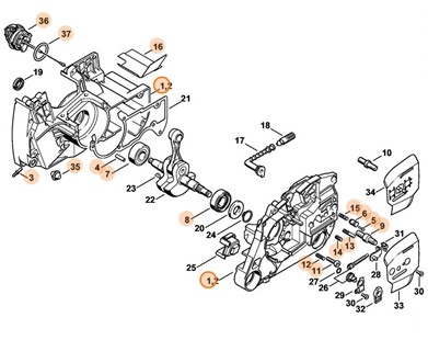 Skrzynia korbowa, Stihl 11280202143