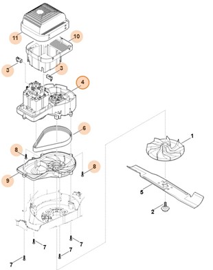 Silnik elektryczny 230V (1,5kW), Stihl 63386000203