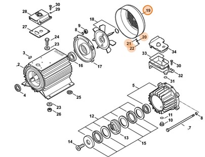 Pokrywa wentylatora, Stihl 47806000900