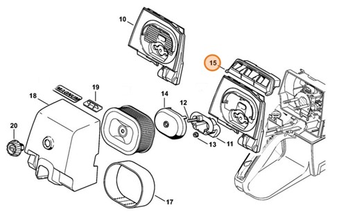 Sterowanie przepływem powietrza, Stihl 11281416300
