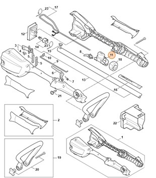 Przycisk ryglujący, Stihl 45227405500