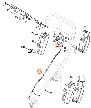 Cięgło Bowdena, Stihl 42247902400