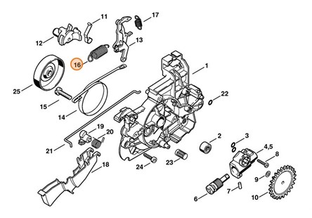Sprężyna naciągowa, Stihl 12081627900