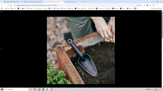 SOLID Łopatka ogrodowa mała szeroka, Fiskars 1071899