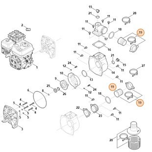Zestaw elementu łączącego, Stihl VB040071905