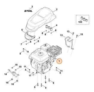 Spalinowy silnik benzynowy EHC 600.0 (EHC600-0002), Stihl 62500111810