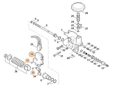Obudowa przełącznika, Stihl 47804301100