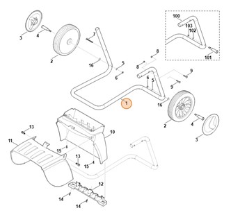 Stelaż rurowy, Stihl 60017032308 