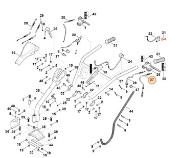 Cięgno sprzęgła, Stihl 62517109905