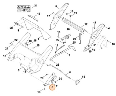 Uchwyt, Stihl 63407036600