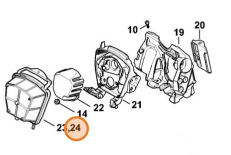Filtr powietrza PA, Stihl 11401404402