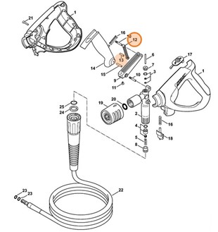 Dźwignia, Stihl 49255001501