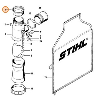 Pierścień pośredni, Stihl 42037088900
