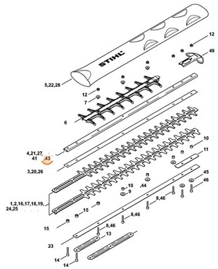 Prowadnik 600 mm / 24" T, Stihl 42377406501