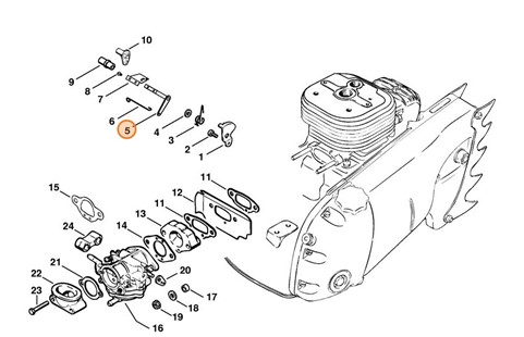 Oś regulatora, Stihl 11061000601
