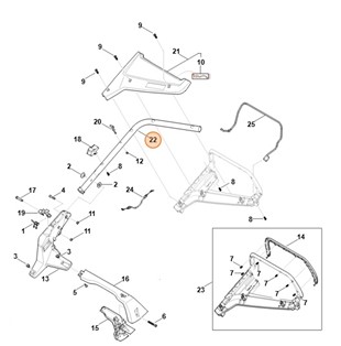 Część dolna kierownicy, Stihl WB217802800